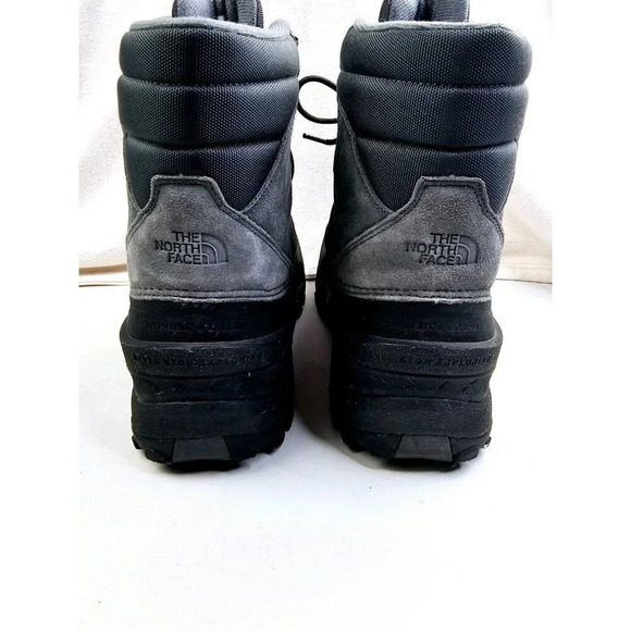 The North Face size 14 Men's Chilkat IV Waterproof Boots Heat Seeker Gray Suede - Picture 16 of 16